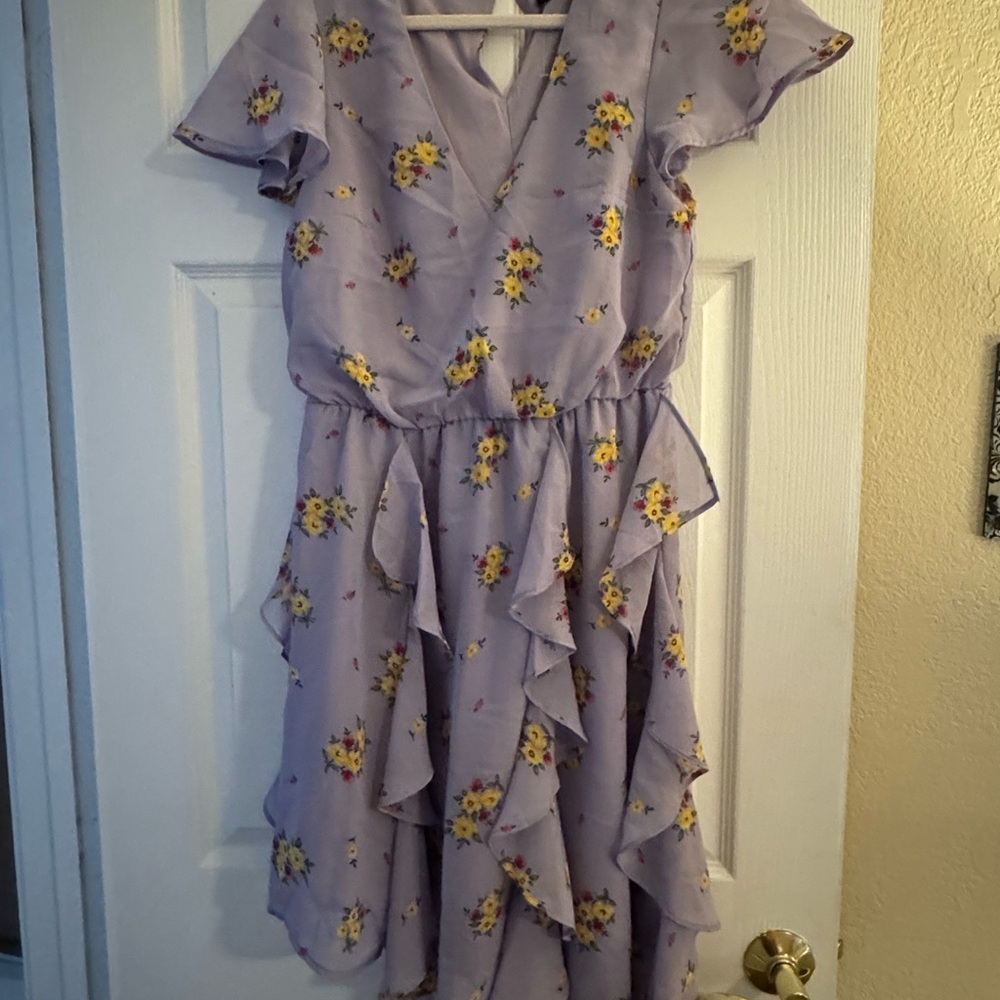 H&M Divided Lavender Floral Dress